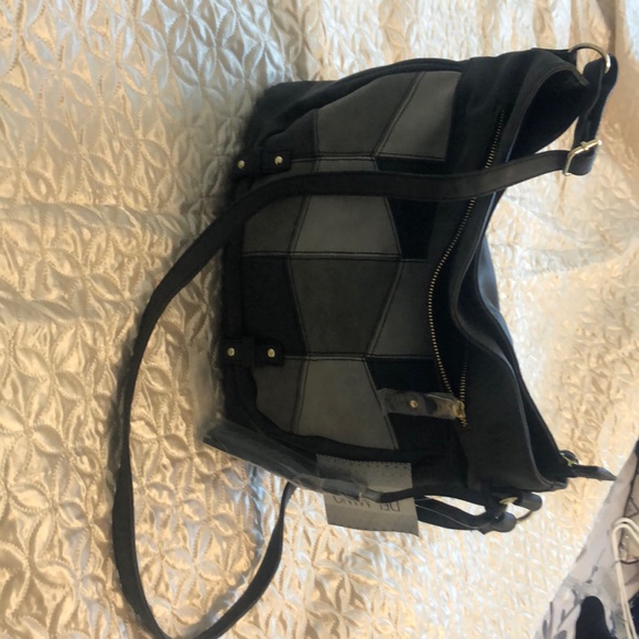 Gray suede purse - Picture 1 of 2